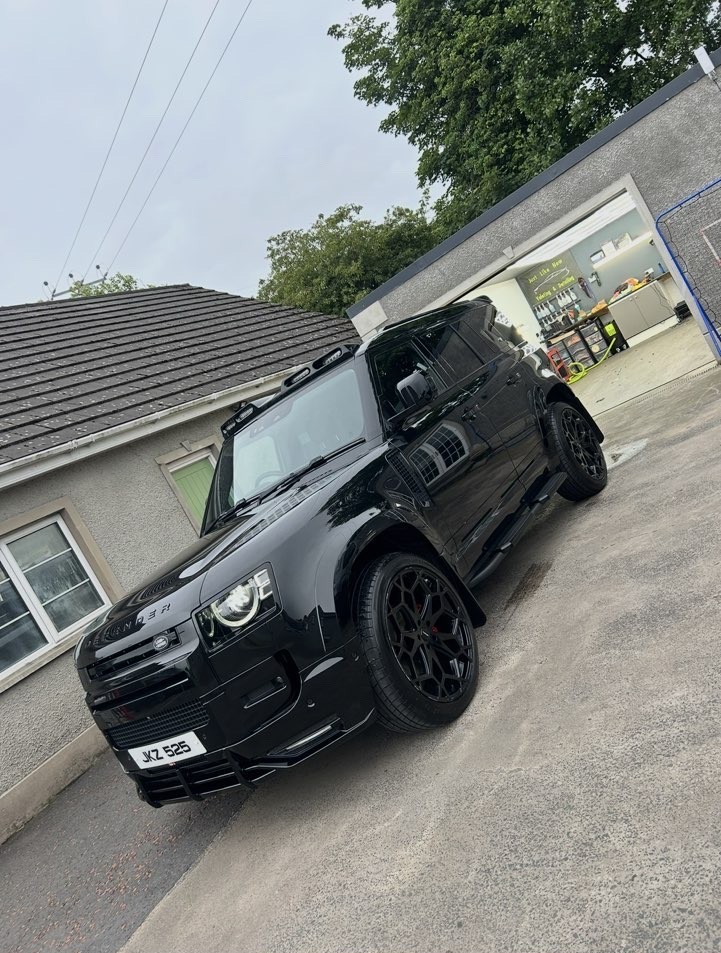Black Land Rover detailed by Just Like New