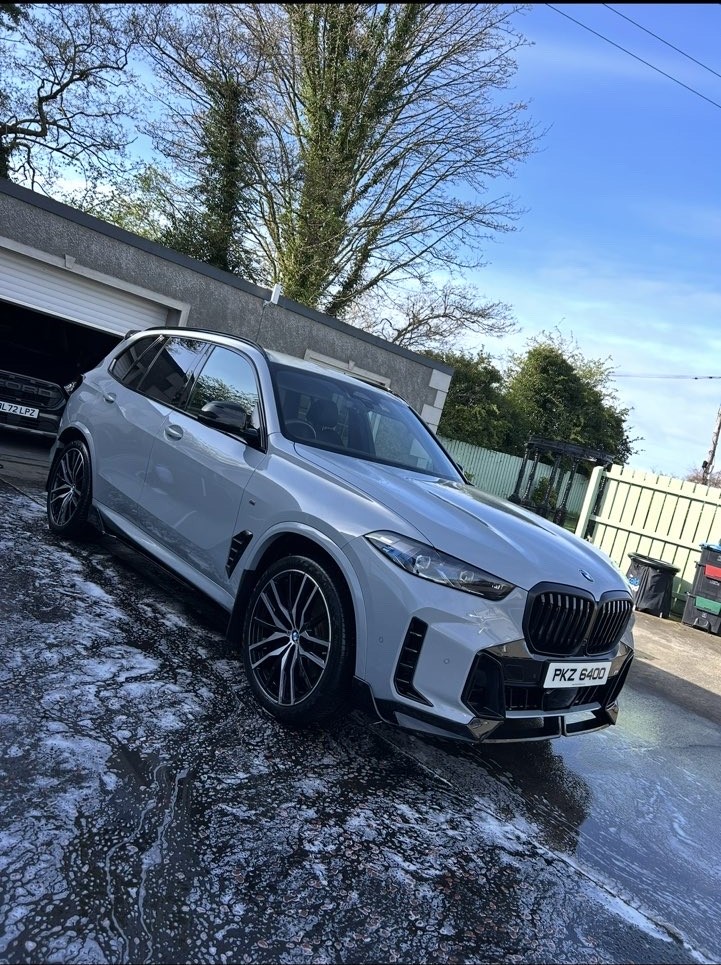 White BMW after exterior detailing work